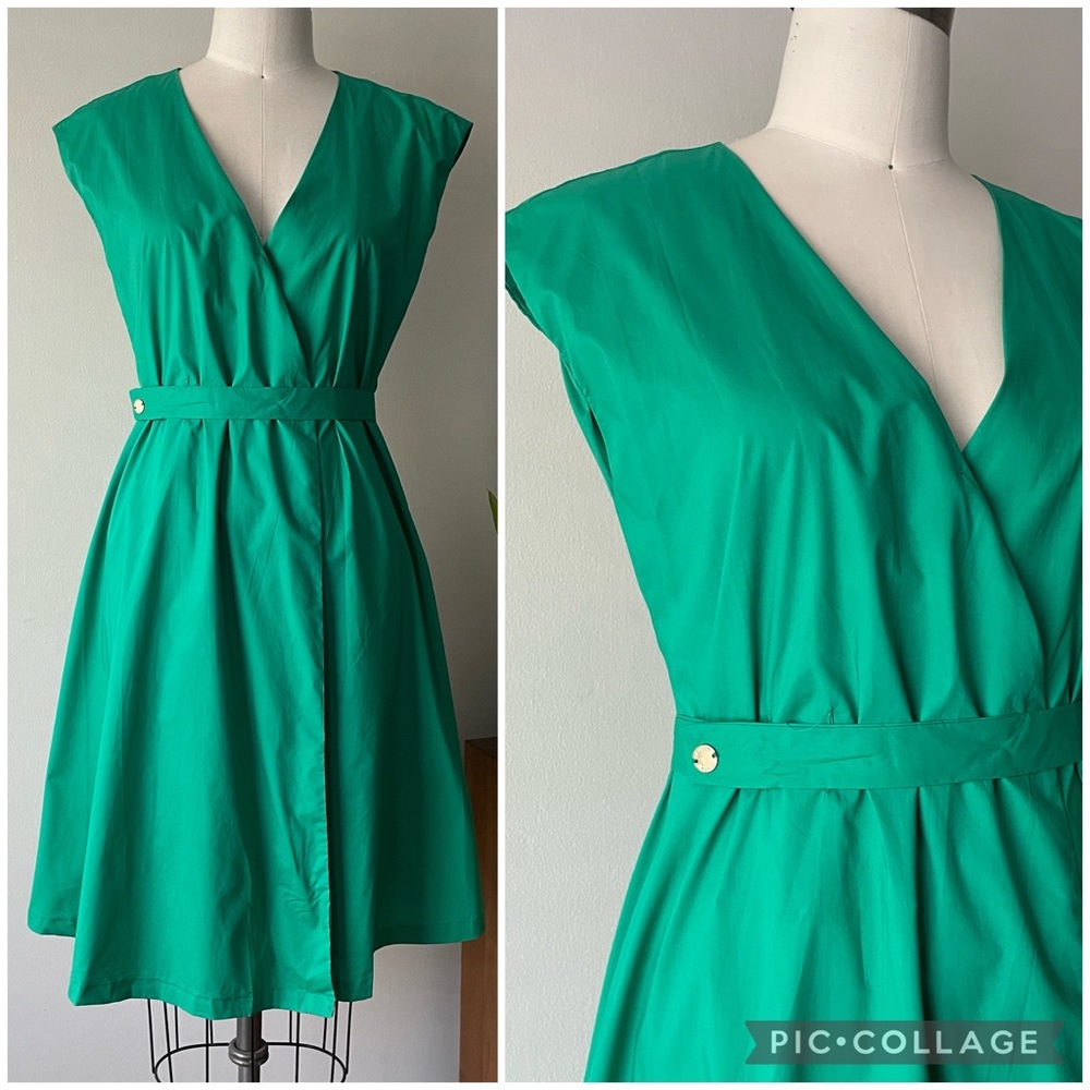 Q6 FRNCH PARIS Cotton Wrap Dress